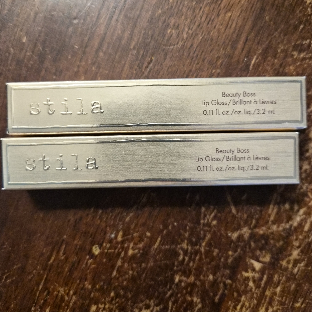 Stila Beauty Boss Lip Gloss Duo - Silver Packaging